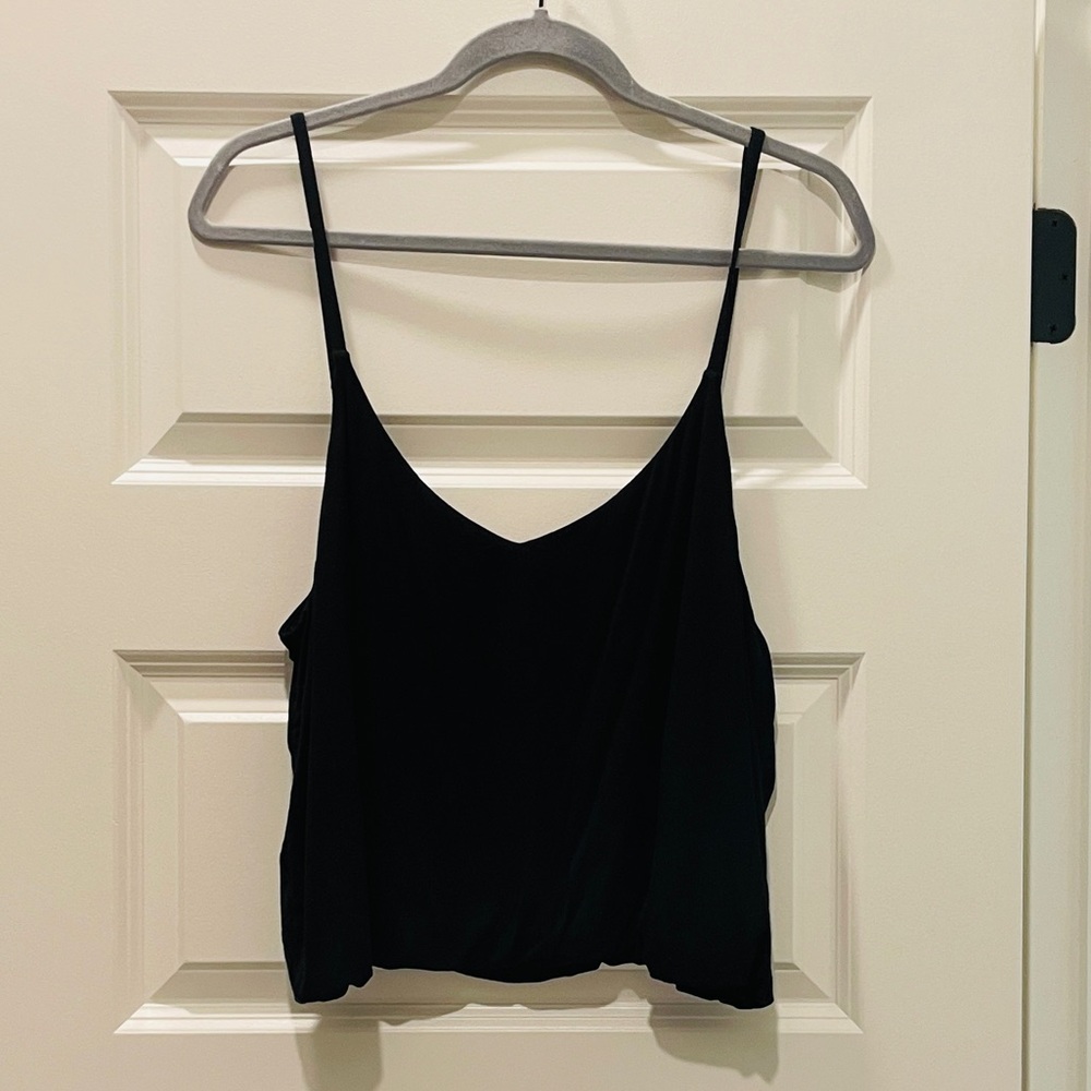 Black Spaghetti Strap Tank Top